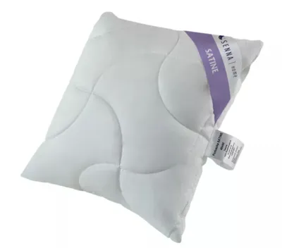 Zdjęcie produktu dla Poduszka do spania 40x40 SATINE Senna Home, satynowa poszewka, puszysta, regulowana, z zamkiem