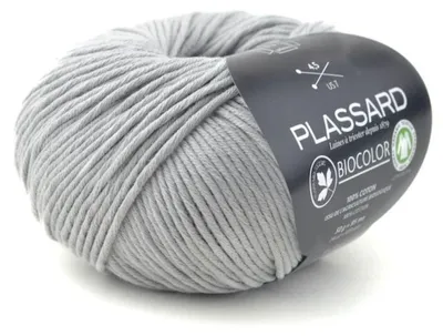 Imagen del producto de Hilo para tejer Biocolor Plassard - gris claro