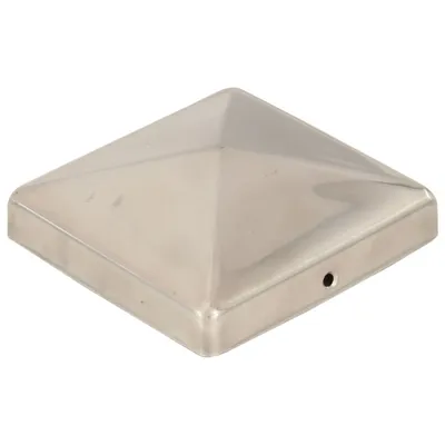 Immagine prodotto di Tappi per pali 6 pz. Piramide in acciaio inox 101 x 101 mm