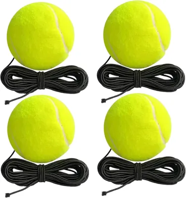 Produktbild von Tennis-Rebounder-Trainer, 4-teilig + Ball/Schnur, effektives Training für Büro/Erwachsene