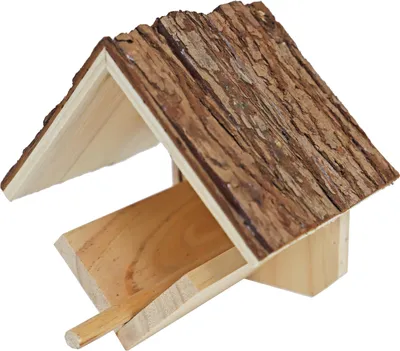 Produktbild von Boon Feeder - Holz - Baumrinde Dach - 16 cm