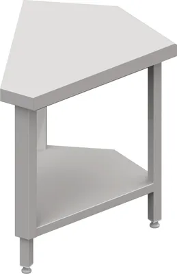 Produktbild von Neutralausgabe 45° Ausseneckmodul 644x814x880 mm, Edelstahlarbeitsplatte