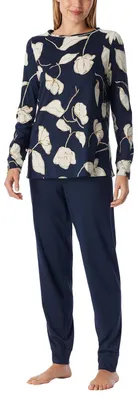 Produktbild von Schiesser Damen Schlafanzug Set lang Baumwolle Modal - Nightwear