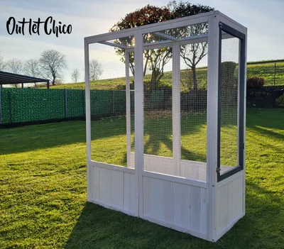 Produktbild von Vogelvoliere OUTLET CHICO Voliere Vogelhaus Käfig Holz Vogel Vogelkäfig