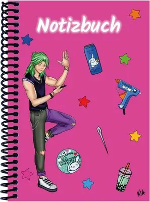 Produktbild von A 4 Notizbuch Manga Quinn, pink, liniert