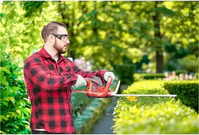 Obrázok produktu pre Elektrické nožnice na živý plot HHS-I-5555, 550 W, dĺžka strihu: 55 cm, max. hrúbka konárov: 24 mm