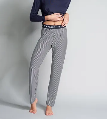 Image de Tom Tailor pantalon de pyjama stripes blue femmes