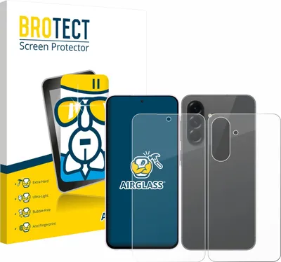 Produktbild von BROTECT Schutzglas für Samsung Galaxy A56 5G Enterprise Edition (Display+Rückseite) Schutzfolie Panzer Folie Glas Display Schutz klar