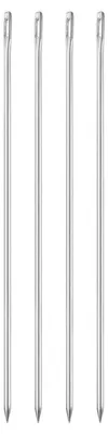 Productafbeelding van Naaldjes, stopnaalden met groot oog, 200 mm x 3 mm, staal, 4 stuks, voor handnaaien, leerbewerking