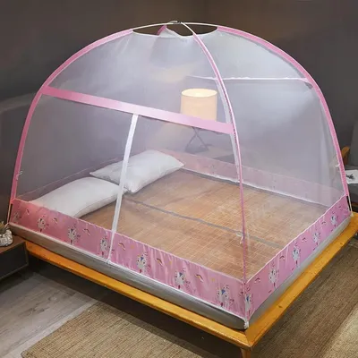 Image de Moustiquaire pour lit - Moustiquaire de voyage - Protection contre les insectes - Portable et pliable - Hauteur : 1,5 mètre - Blanc
