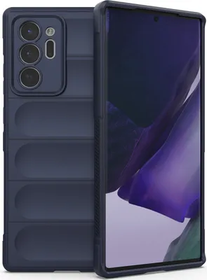 Image de Etui Galaxy Note 20 Ultra, étui de protection antichoc en TPU Silicone pour Samsung Galaxy Note 20 Ultra 5G Bleu foncé