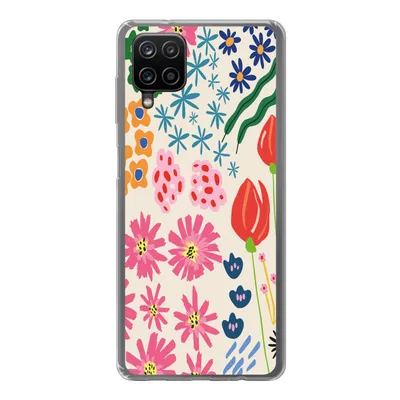 Produktbild von MuchoWow® Handyhülle Schutzhülle Hülle für Samsung Galaxy A12 Blumen - Gestaltung - Tulpe Silikon Softcase Handy Hülle - Bild