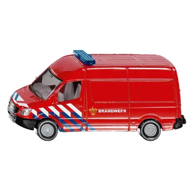 Image de siku 0808003, Camion de pompiers Pays-Bas, métal/plastique, rouge, attelage de remorque, voiture-jouet pour enfants
