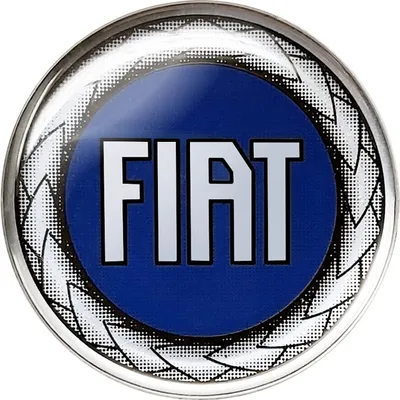 Produktbild von Fiat 3D Aufkleber 1 Logo Blau, Größe 48 mm
