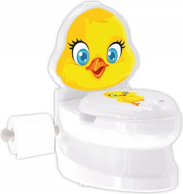 Produktbild von Pilsan Töpfchen Küken 07564 Toilettenpapierhalter, Musik, Licht, Behälter gelb
