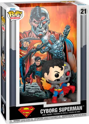 Zdjęcie produktu dla Funko POP Cover Superman 21 Cyborg Superman Figurka Kolekcjonerska