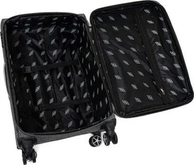Produktbild von RGL S030 XXL Reisekoffer Stoffkoffer mit 360° Leichtlauf Doppelräder Trolley mit Zahlenschloss Grau
