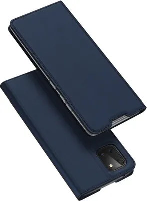 Productafbeelding van Telefoontas "Dux Ducis", compatibel met de XIAOMI REDMI NOTE 10 PRO MAX, telefoonhoesje, etui, portemonnee, beschermhoes met standaardfunctie, kaarthouder, blauw