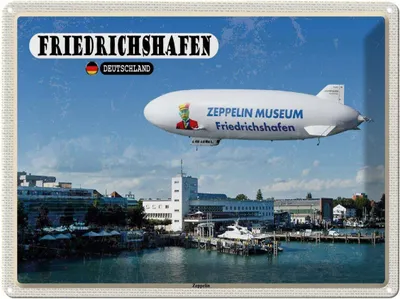 Obrázek produktu pro vianmo Plechová cedule 30x40 cm Friedrichshafen Zeppelin