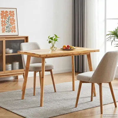 Obrázok produktu pre vidaXL Jedálenský stôl prírodný 100 x 55 x 75 cm z masívneho mangového dreva