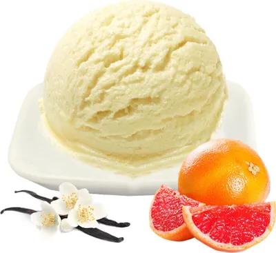 Productafbeelding van Vanille-grapefruit ijsmix, koolhydraatarm, veganistisch, zonder suiker en lactose, 333 g