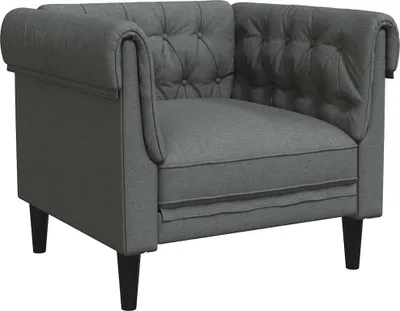 Obrázek produktu pro vidaXL Pohovka tmavě šedá 78,5 x 74,5 x 74,5 cm polyester