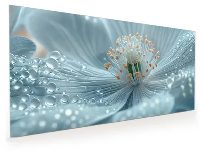Produktbild von Küchenrückwand Spritzschutz Glas mit Motiv Blumenpracht 40 x 40 cm
