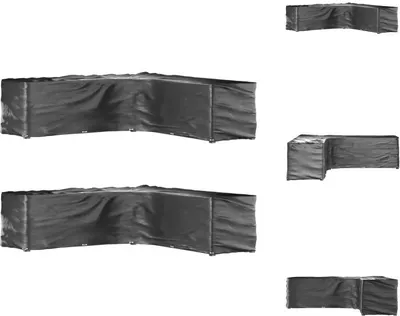 Obrázek produktu pro vidaXL Kryty na zahradní nábytek ve tvaru L 2 ks 20 oček 300x300x90 cm - Ochranné kryty na zahradní nábytek
