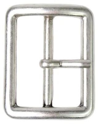 Produktbild von Gürtelschnalle silber 4,5 cm, robuste Dornschnalle klassisch, FRONHOFER