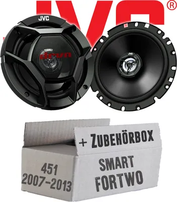 Produktbild von JVC CS-DR1720 - 16,5cm 2-Wege Koax-Lautsprecher - Einbauset passend für Smart ForTwo 451 Front - justSOUND