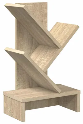 Zdjęcie produktu dla Regal na książki w kształcie drzewa 3-poziomowy 30 x 18 x 48 cm