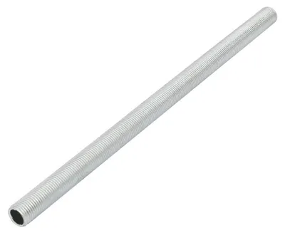 Lampenrohrnippel M10 Gewinde 190 mm, verzinkt, hohl