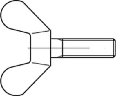 Produktbild von Reyher  316 Flügelschrauben 5x40 verzinkt (100 Stück)
