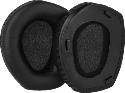 Produktbild von vhbw 2x Ohrpolster kompatibel mit Sennheiser HDR 505581, 165, 175, 185, 195, 4044155078947, 195RF Kopfhörer Headset, Schaumstoff / Kunststoff Schwarz