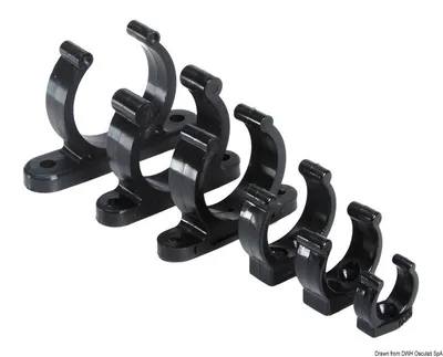 Immagine prodotto di Clip in plastica per impieghi gravosi nera 25 mm , 10 pezzi