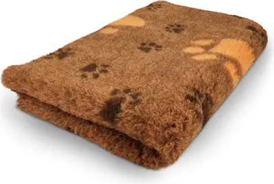 Produktbild von Vet Bed Hundedecke große Pfote orange 150 x 100 cm
