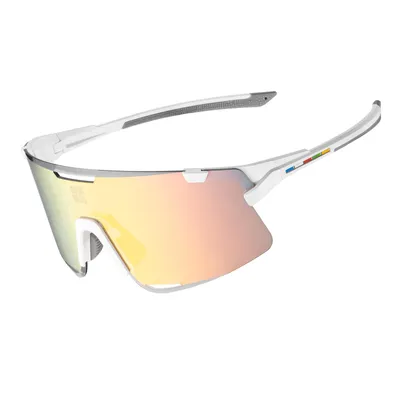 Image de ROCKBROS Road to Sky Lunettes de vélo Surlunettes Photochromiques Lunettes de vélo avec protection UV400 TR90 Monture pour le sport en plein air Cyclisme Course à pied Matt Rosa