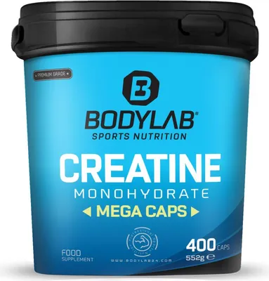 Produktbild von BODYLAB Creatine Monohydrate Mega Caps (400 Kapseln)