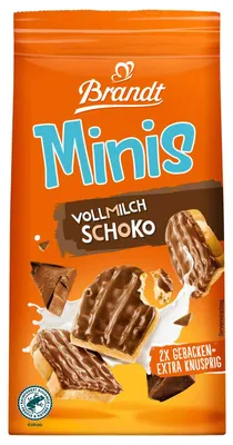 Produktbild von Brandt Minis Vollmilch Schoko 95g