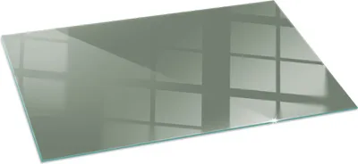 Obrázok produktu pre Sklenená základná doska na 100x50 cm - kachle - krbové sklo - ochranné sklo - ochranná doska proti iskrám - ohňovzdorná sklenená základná doska - ochranná doska proti teplu - ochranná sklenená základňa - farba olivovo zelená
