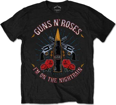 Produktbild von Guns N' Roses Night Train Black M T-Shirt