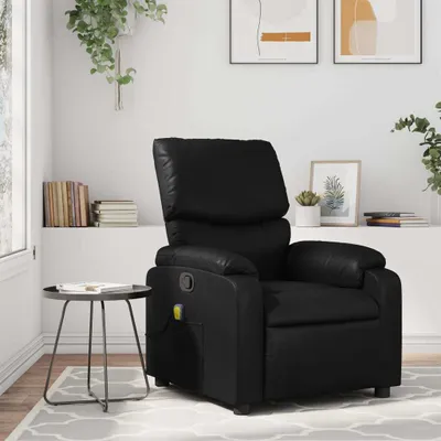Produktbild von Cloris Designermöbel Massagesessel Schwarz Kunstleder 2024 Neu