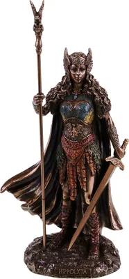Produktbild von Hippolyta Figur Bronzierte Amazonenkönigin Statue 25x13x8 cm Handbemalt Veronese