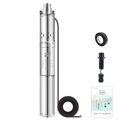 Produktbild von Solar-Tiefbrunnenpumpe, energieeffizienter Betrieb, automatische Funktionalität, 48V oder 60V, 750W