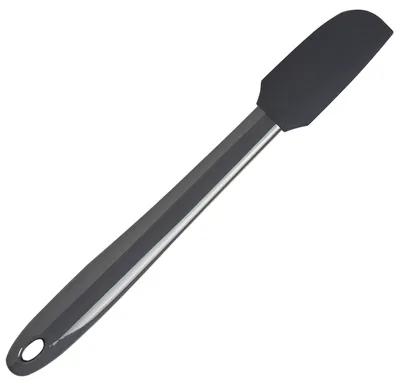 Produktbild von BIRKMANN schmaler Silikon-Teigschaber mit abnehmbarem Kopf, L 27x B 3,5 cm, grau, hitzebeständig bis
