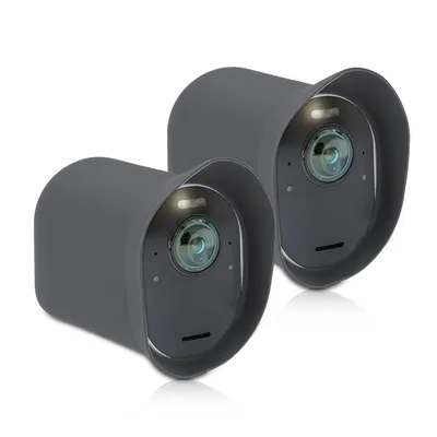 Produktbild von kwmobile 2x Hülle kompatibel mit Arlo Ultra / Arlo Pro 3 / Pro 4 - Silikon Security Camera Cover Schutzhülle Kamera - Grau