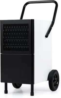 Produktbild von Luftentfeuchter 80L/Tag, Bautrockner kommerziell | mit Wasserpumpe, Ablaufschlauch, Rollen, Digitalanzeige, Industrie Trocknungsgerät, für Keller, Lager, Garage