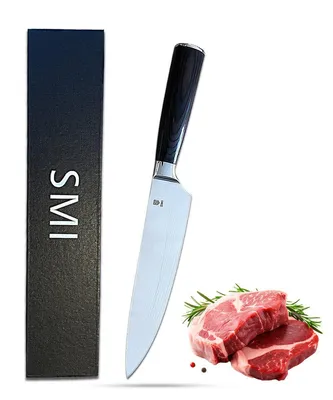 Produktbild von SMI Fleischmesser 8 zoll Küchenmesser Kochmesser Fleischmesser Chef Messer Pakkaholzgriff