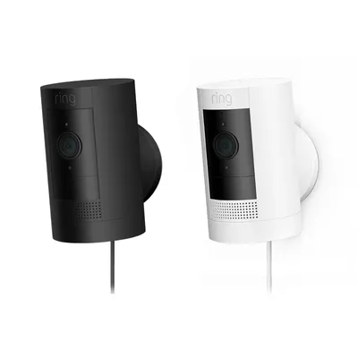 Produktbild von Ring Stick Up Cam Plug-in, IP-Sicherheitskamera, Innen & Außen, Kabellos, 2400 MHz, Tisch/Wand, Schwarz