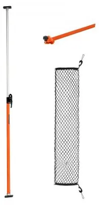 Produktbild von VEVOR Cargo Bar Ratschen Ladestange verstellbar 1016-1854 mm, Ladeflächenstange Ladestabilisator aus Stahl mit rutschfesten Fußpolstern & Netz & Trennstange, für Pickup Truck SUV Minivan